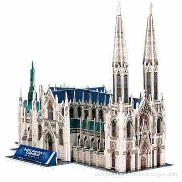 Famous Buildings 3D Puzzles, Made of Paper